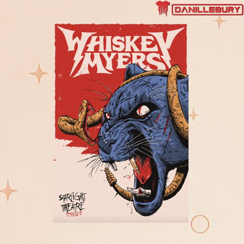 Whiskey Myers Starlight Theatre Kansas City, MO July 12 2025 Poster
