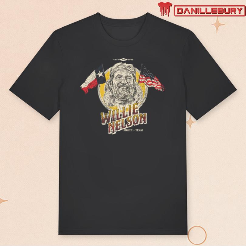 Willie Nelson Flag Portrait T-Shirt