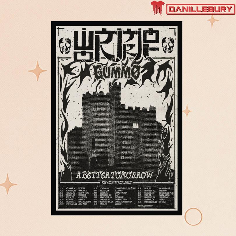 Wormrot EU UK Tour 2025 Poster
