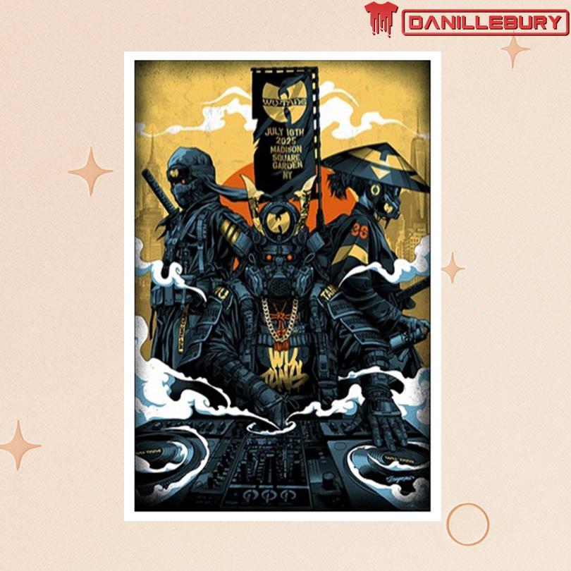 Wu Tang Clan Jul 16 2025 Madison Square Garden, New York, NY Poster