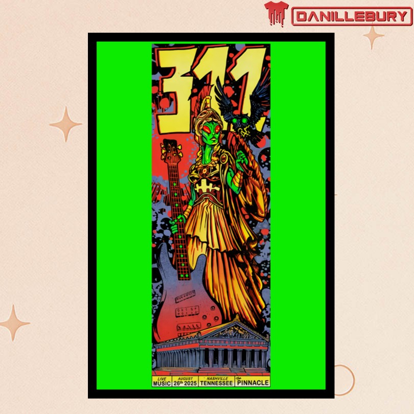 311 Nashville, TN 08 26 2025 Tour Poster