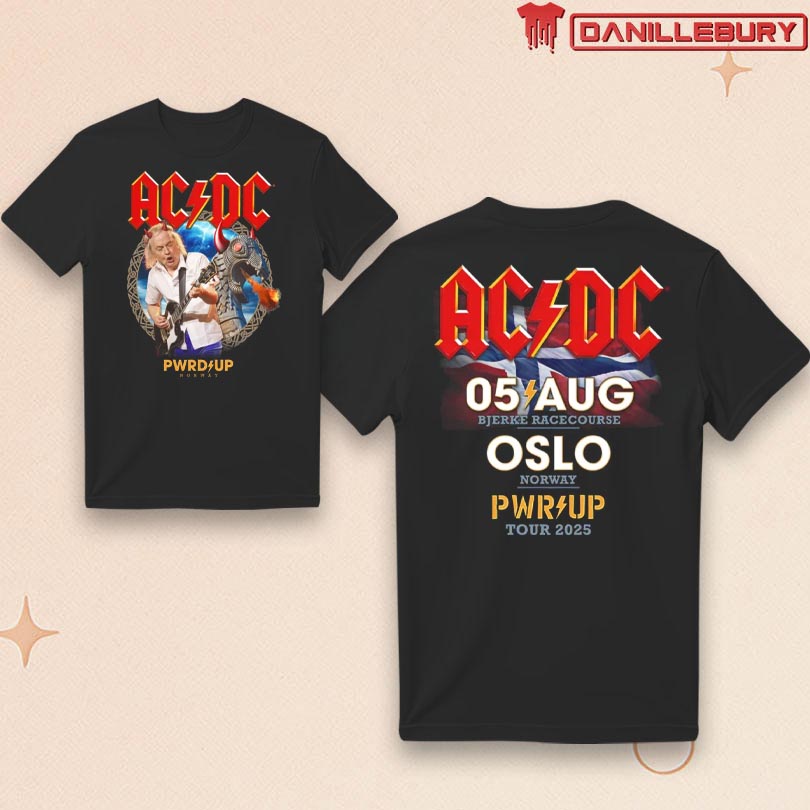 ACDC Aug 5 2025 Oslo PWR UP Event Tour Tee