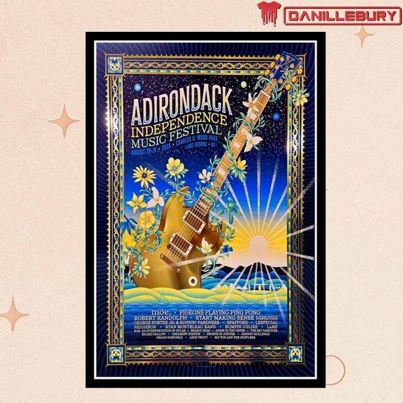 Adirondack Independence Music Fest Lake George NY Aug 29-31 2025 Tour Poster