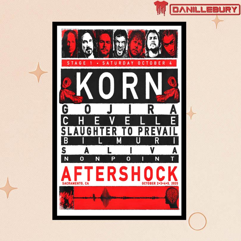 Aftershock Festival Oct 2-5 2025 Discovery Park Sacramento CA Poster
