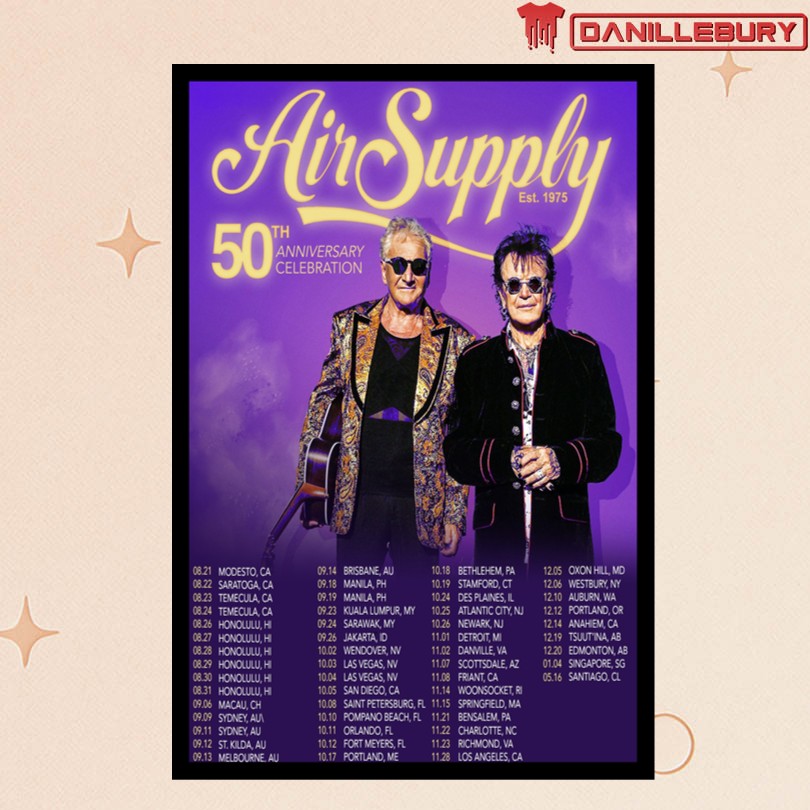 Air Supply 50th Anniversary Poster