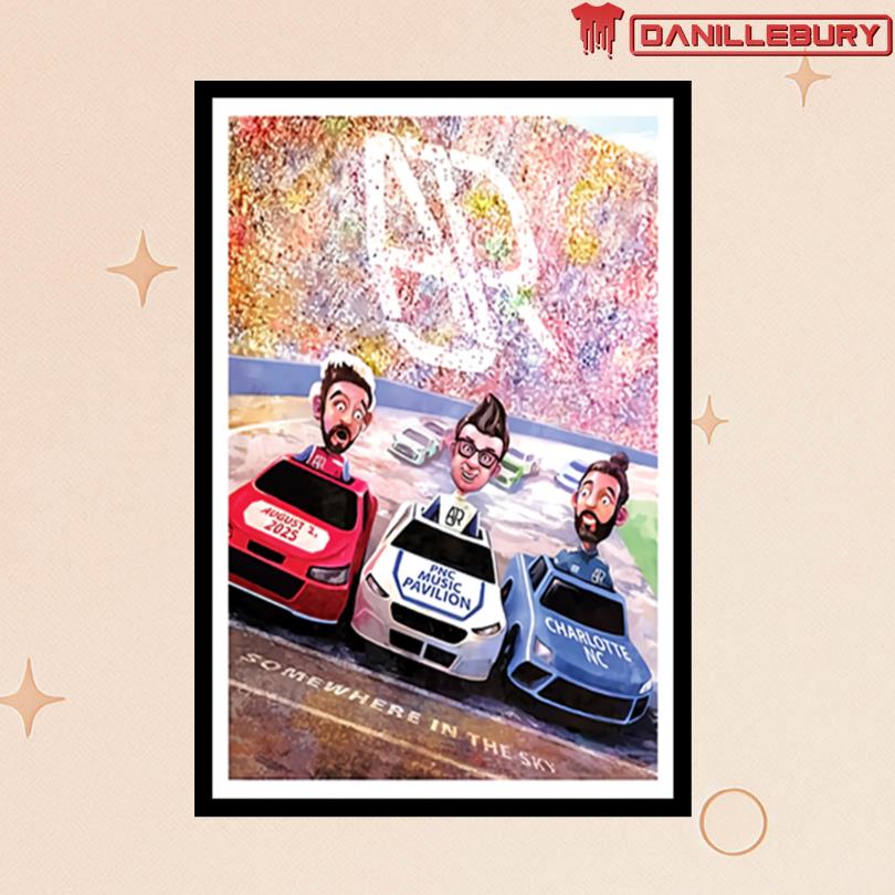 AJR August 2 2025 PNC Music Pavilion Charlotte, NC Poster