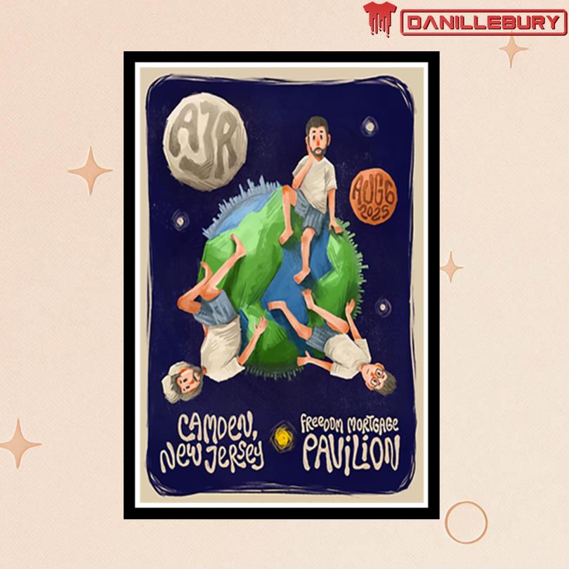 AJR August 6 2025 Freedom Mortgage Pavilion Camden, NJ Poster