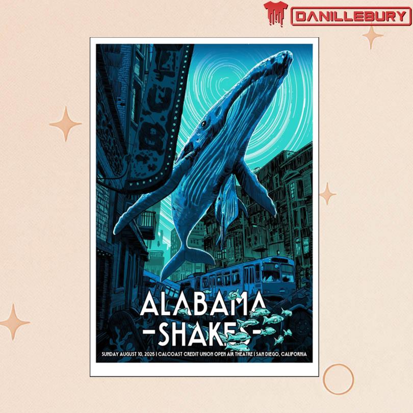 Alabama Shakes Aug 10 2025 Tour San Diego Poster