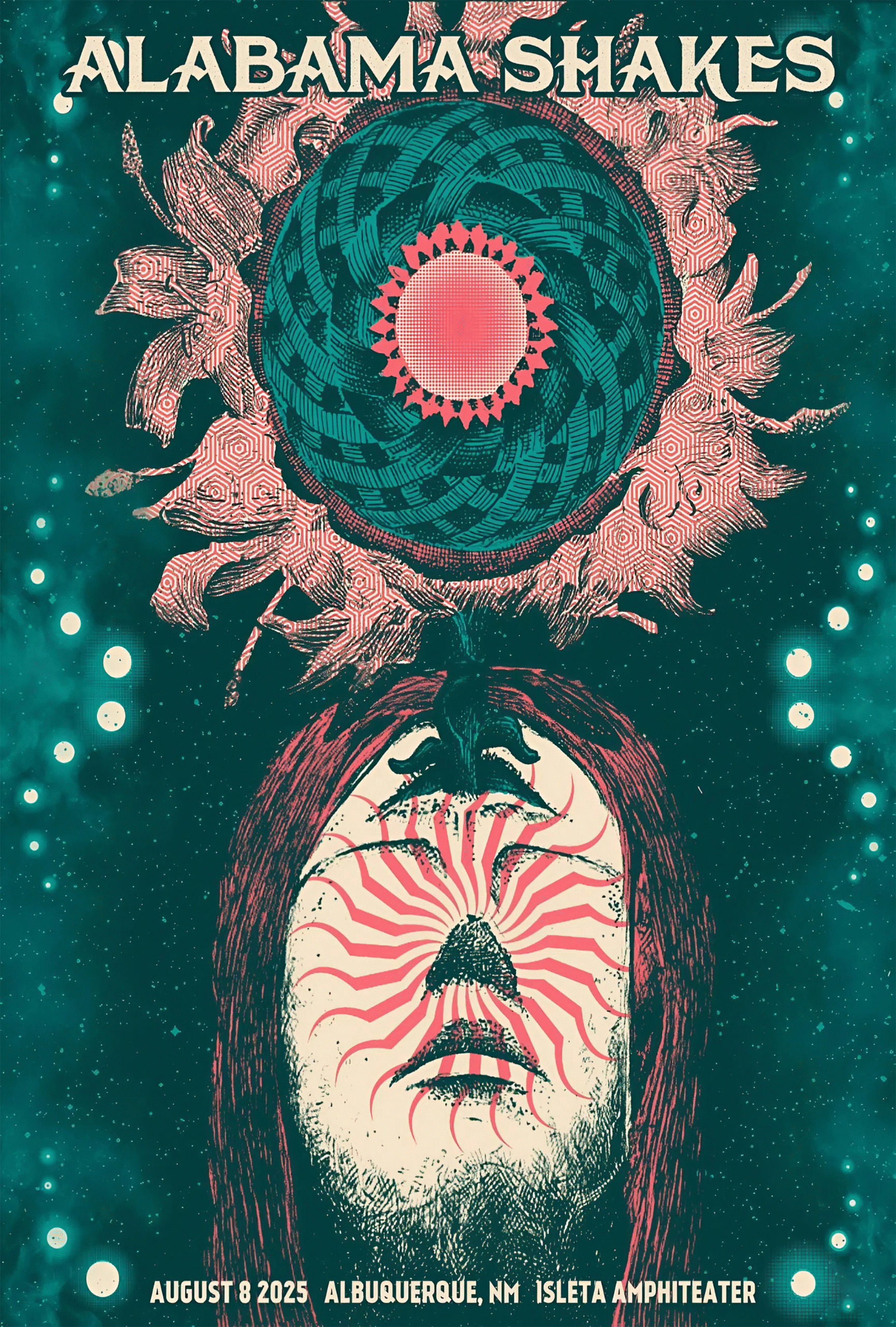 Alabama Shakes August 8 2025 Isleta Amphitheater in Albuquerque, NM Poster