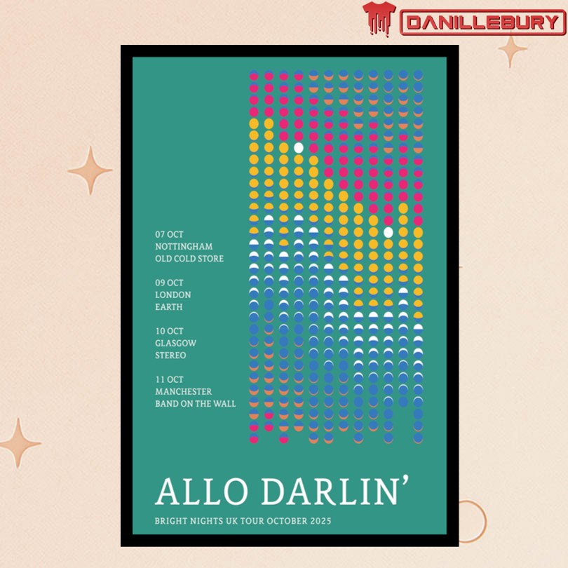 Allo Darlin’ Bright Night UK Tour October 2025 Tour Posters