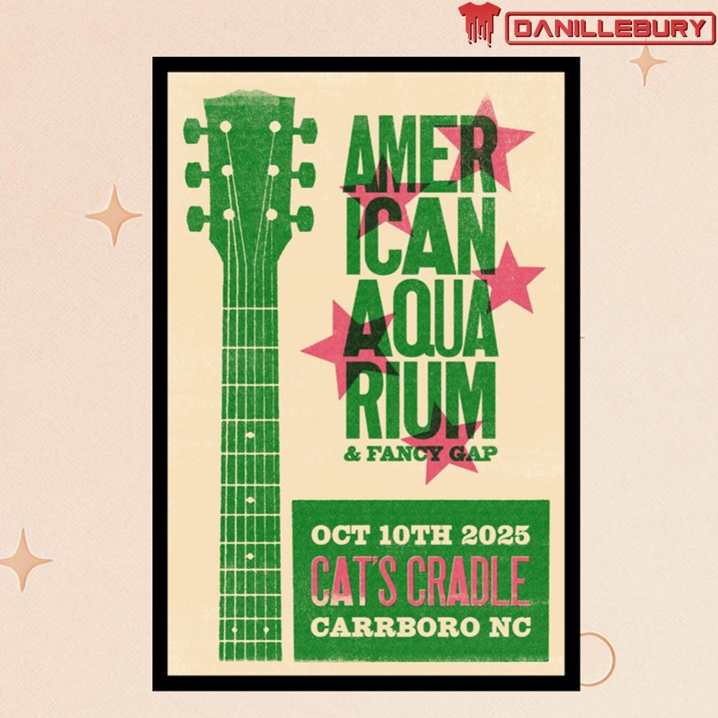 American Aquarium Carrboro NC Oct 10th 2025 Event Poster