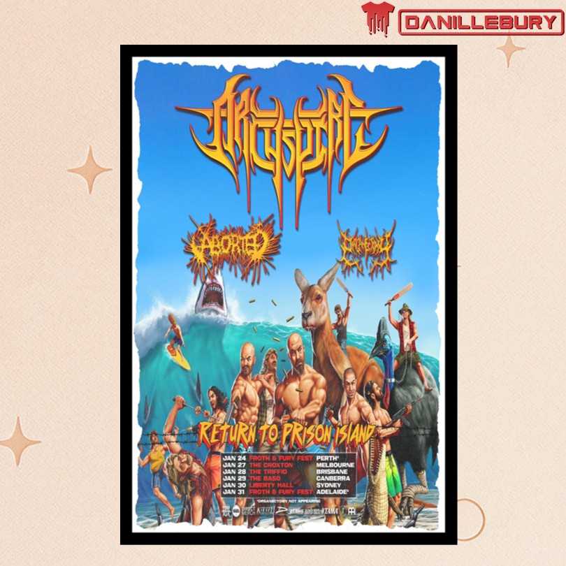 Archspire Return To Prison Island 2026 Tour Posters