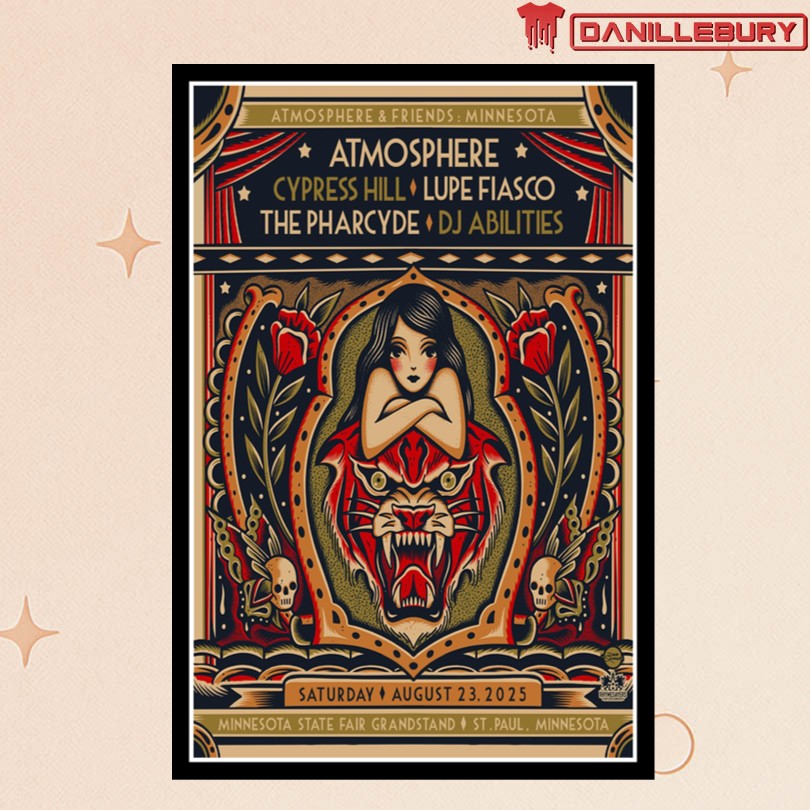Atmosphere St. Paul Minnesota Aug 23 2025 Tour Poster