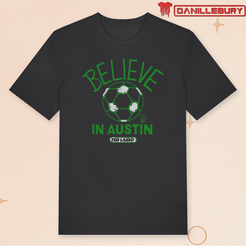 Austin FC Charcoal MLS x Ted Lasso Believe T-Shirt