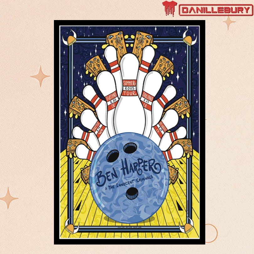 Ben Harper & The Innocent Criminals 2025 Summer Tour Poster