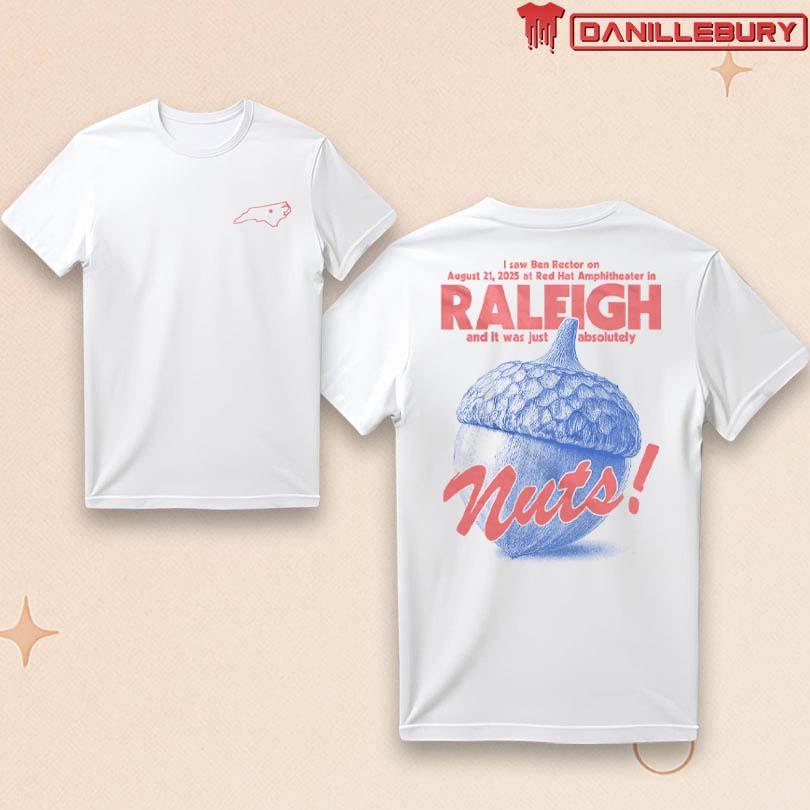 Ben Rector Live in Raleigh Aug 21 2025 Tee