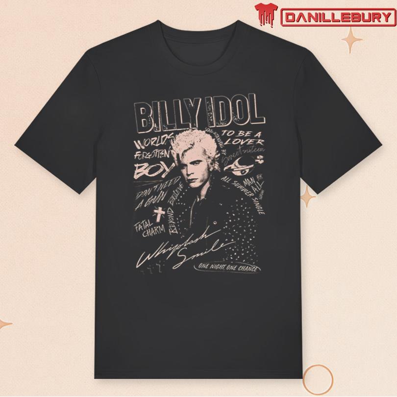 Billy Idol Whiplash Smile Punk T-Shirt