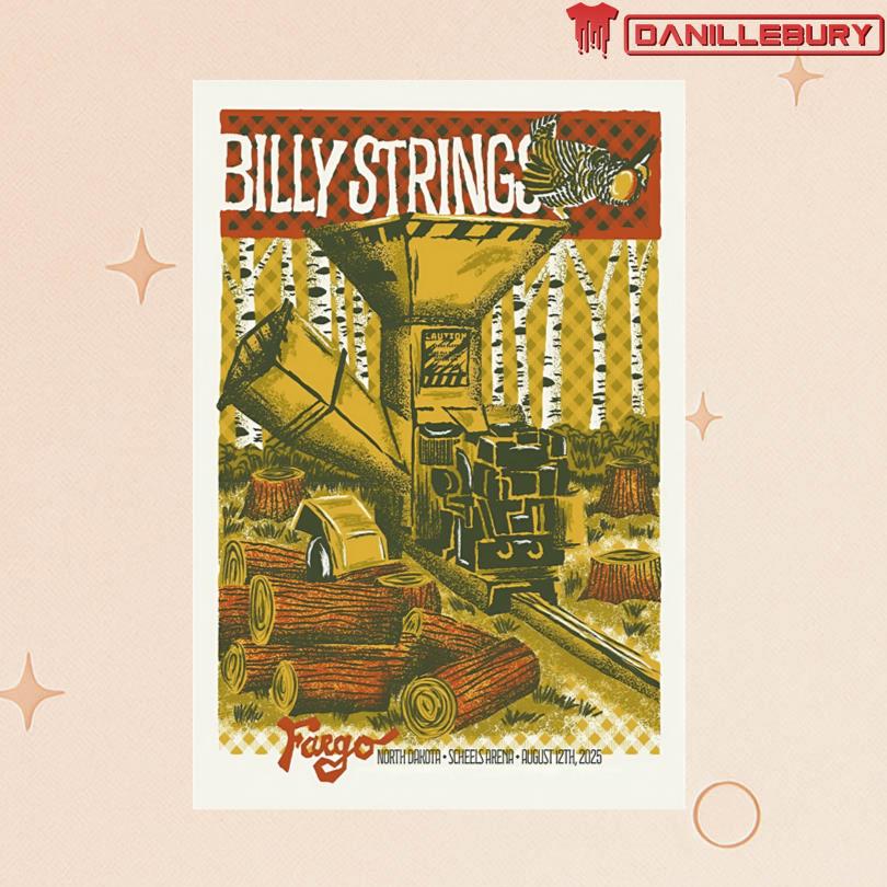 Billy Strings Scheels Arena in Fargo ND Aug 12 2025 Poster