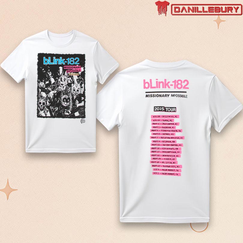 Blink-182 Missionary Impossible 2025 Tour T-Shirt