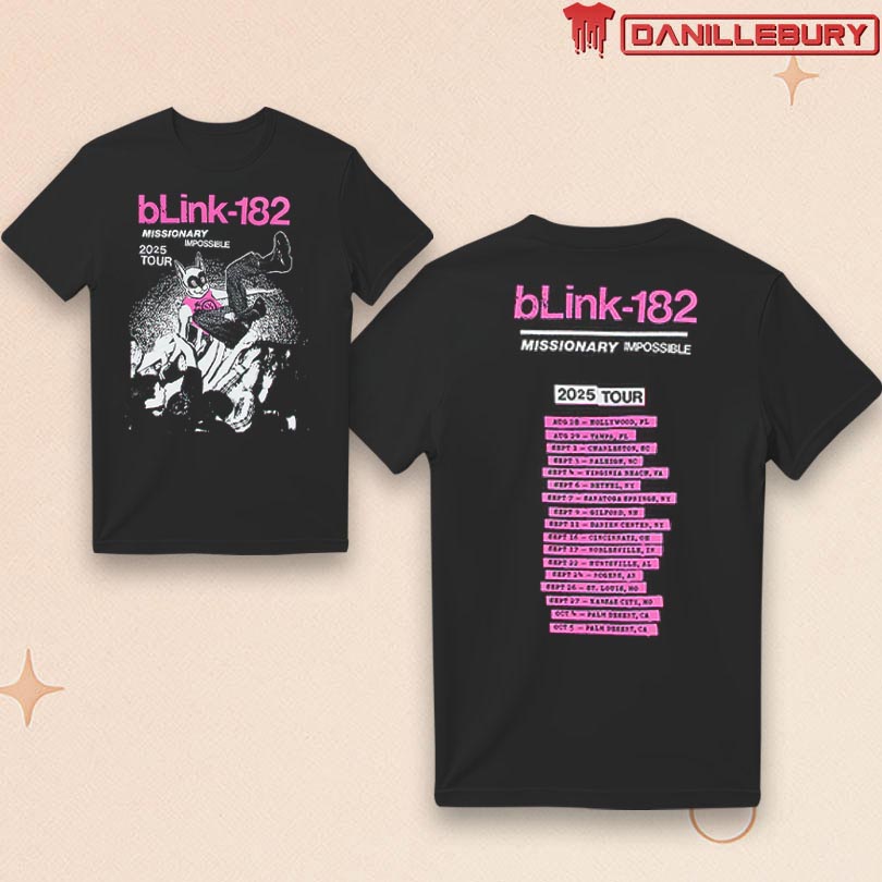 Blink-182 Missionary Impossible Tour 2025 T-Shirt