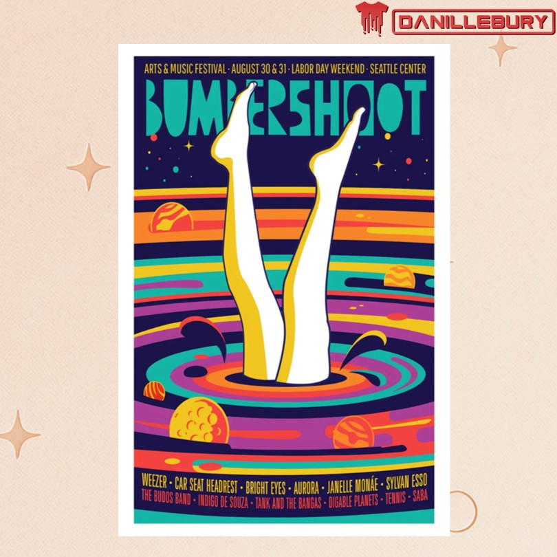 Bumbershoot Labor Day Weekend Seattle Center Aug 30-31 2025 Poster