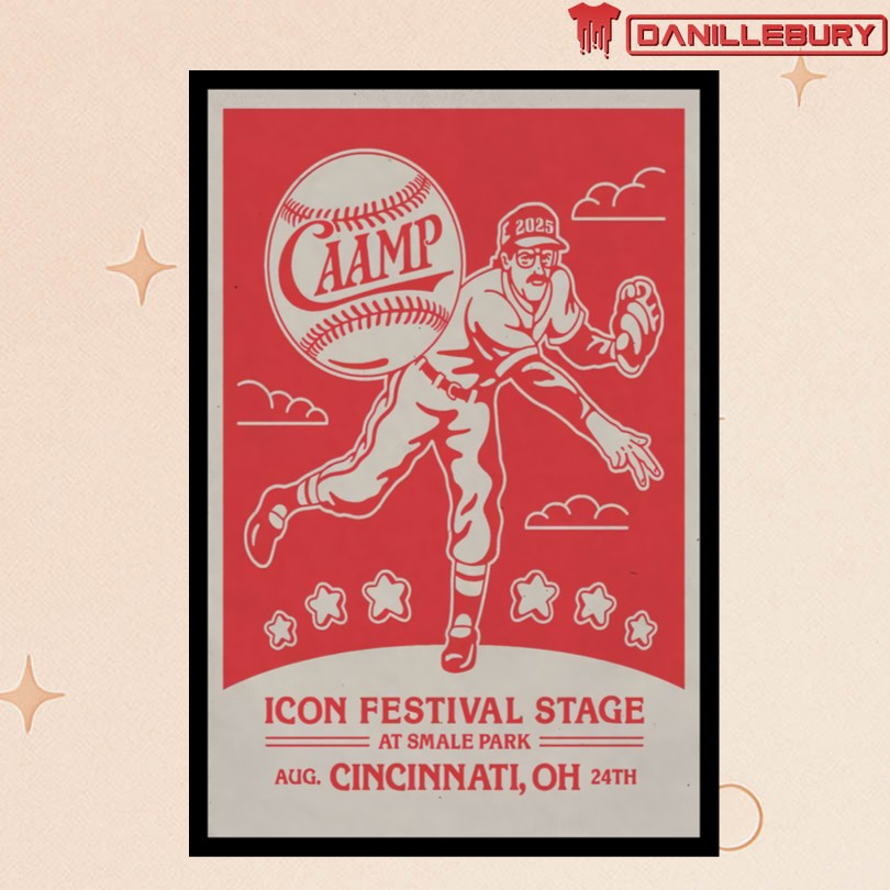 Caamp Cincinnati, OH 8 24 25 Tour Poster