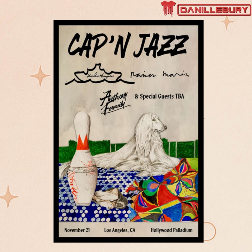 Cap\'n Jazz Los Angeles CA November 21 2025 Tour Poster
