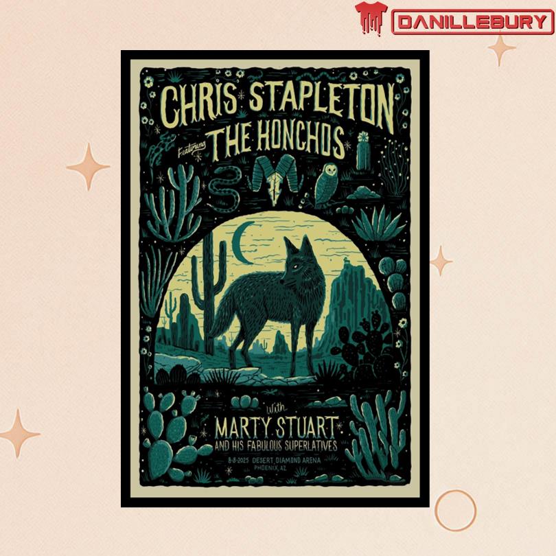 Chris Stapleton August 8 2025 Phoenix AZ Event Poster