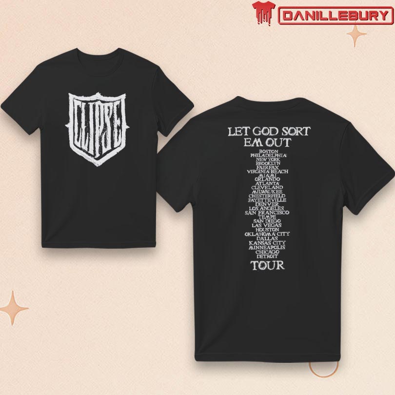 Clipse Let God Sort Em Out Tour Logo T-shirt