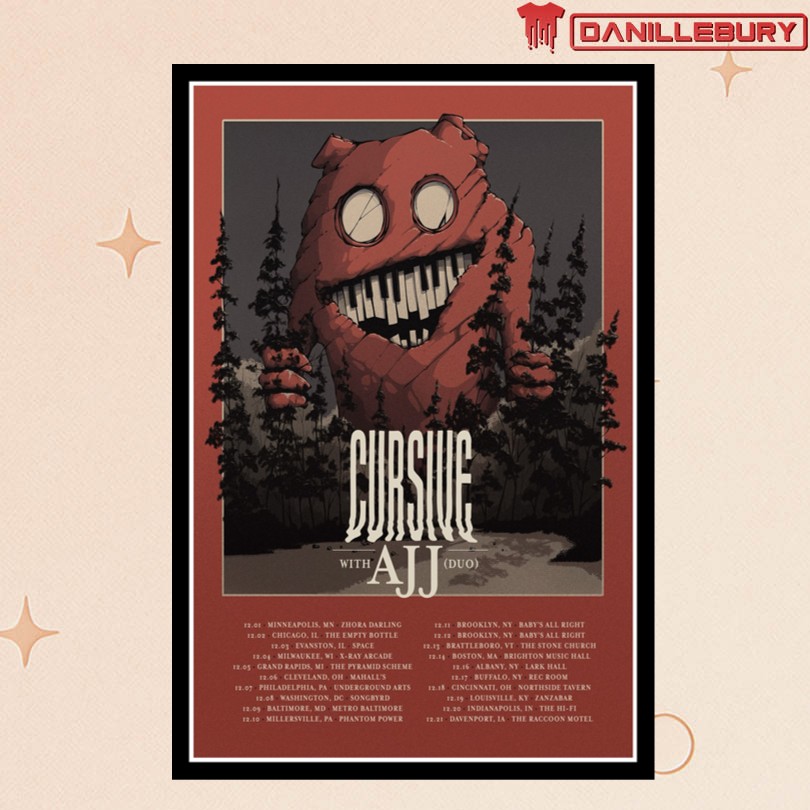 Cursive December Tour 2025 Poster
