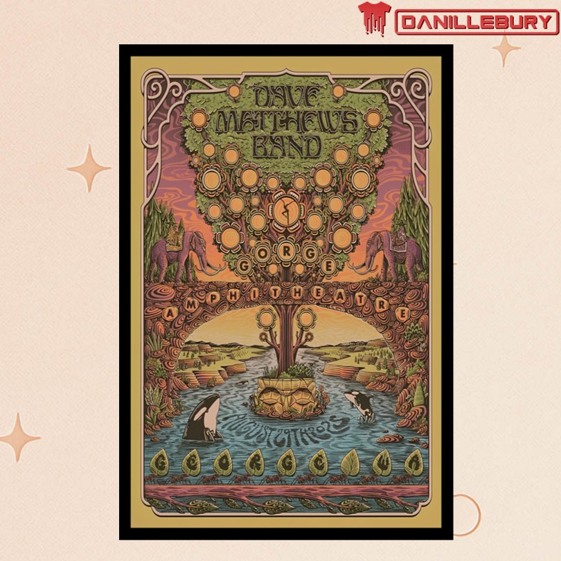 Dave Matthews Band George WA Aug 29 2025 Poster