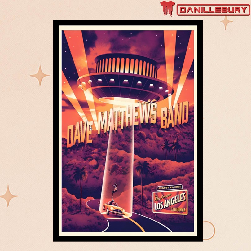 Dave Matthews Band Inglewood CA Aug 22 2025 Event Poster