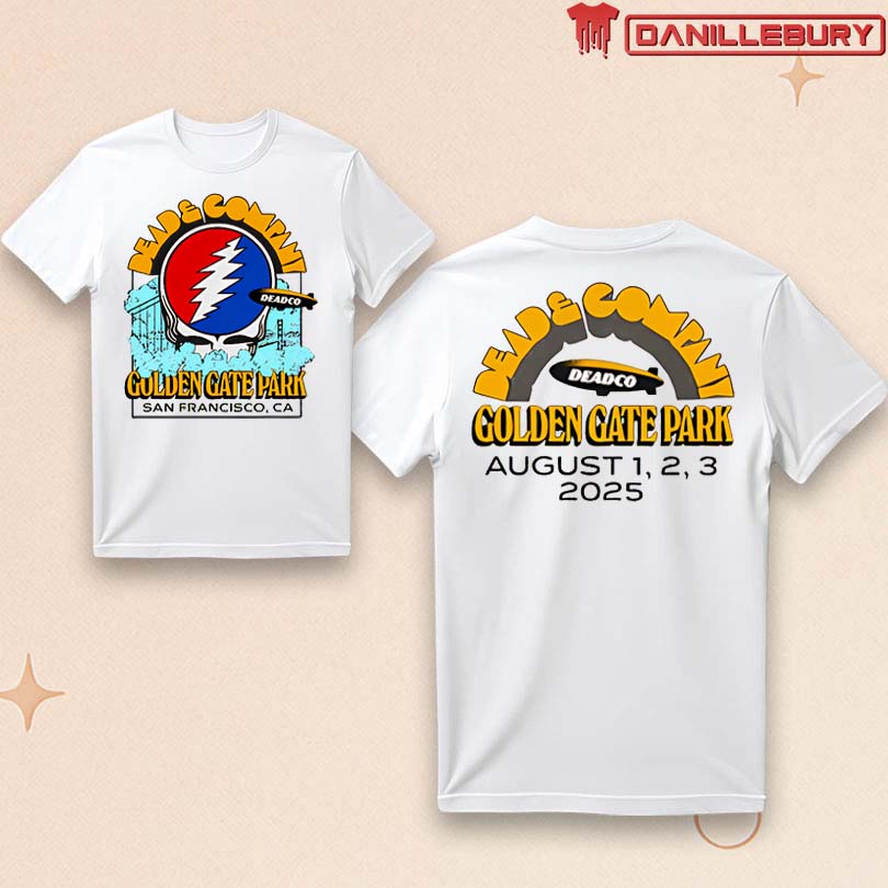 Dead and Company August 1 2 3 2025 Golden Gate Park Tee