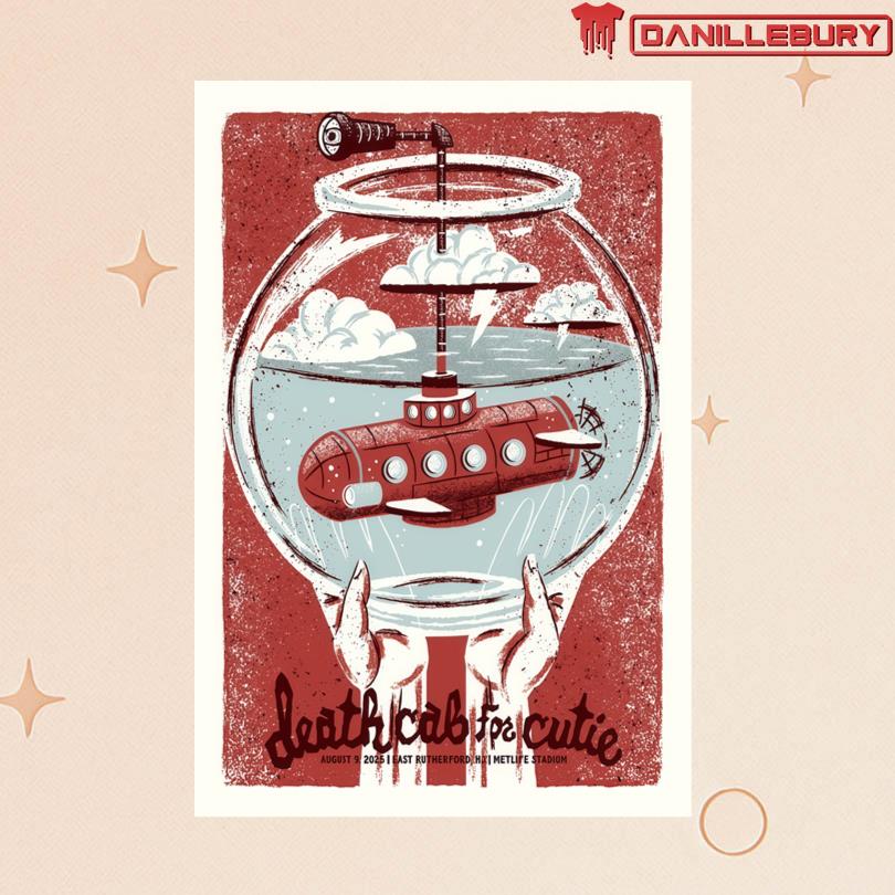 Death Cab For Cuite August 9 25 MetLife Stadium East Rutherford, NJ Poster