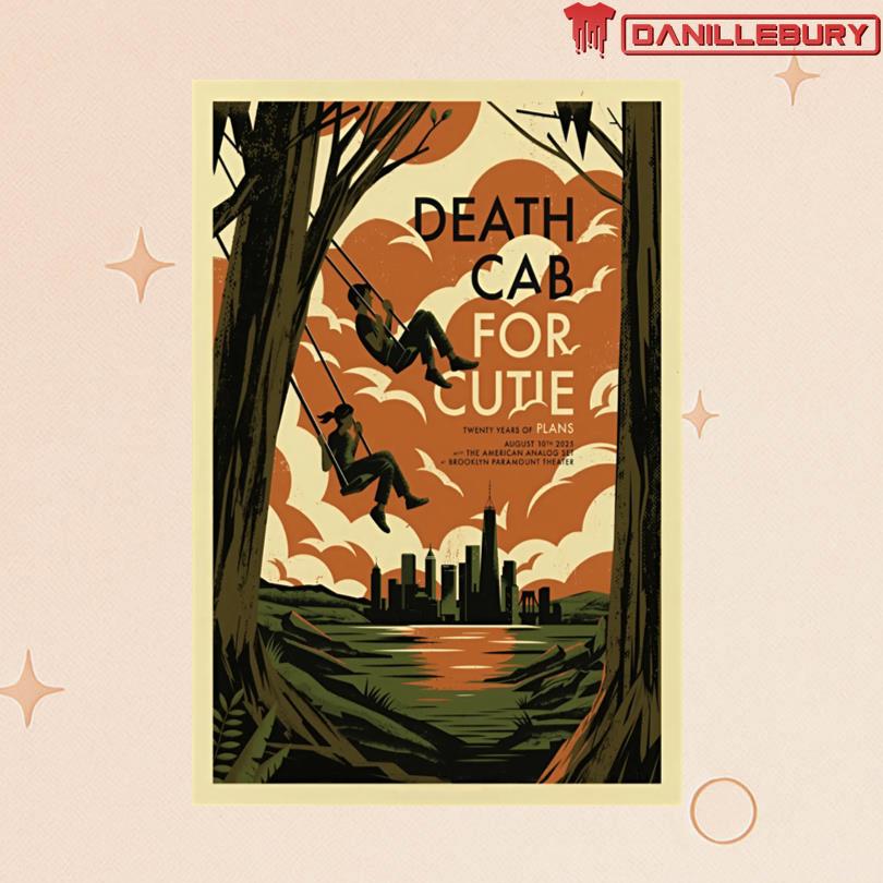 Death Cab For Cutie August 10 2025 Brooklyn Paramount Theater Brooklyn, NY Poster