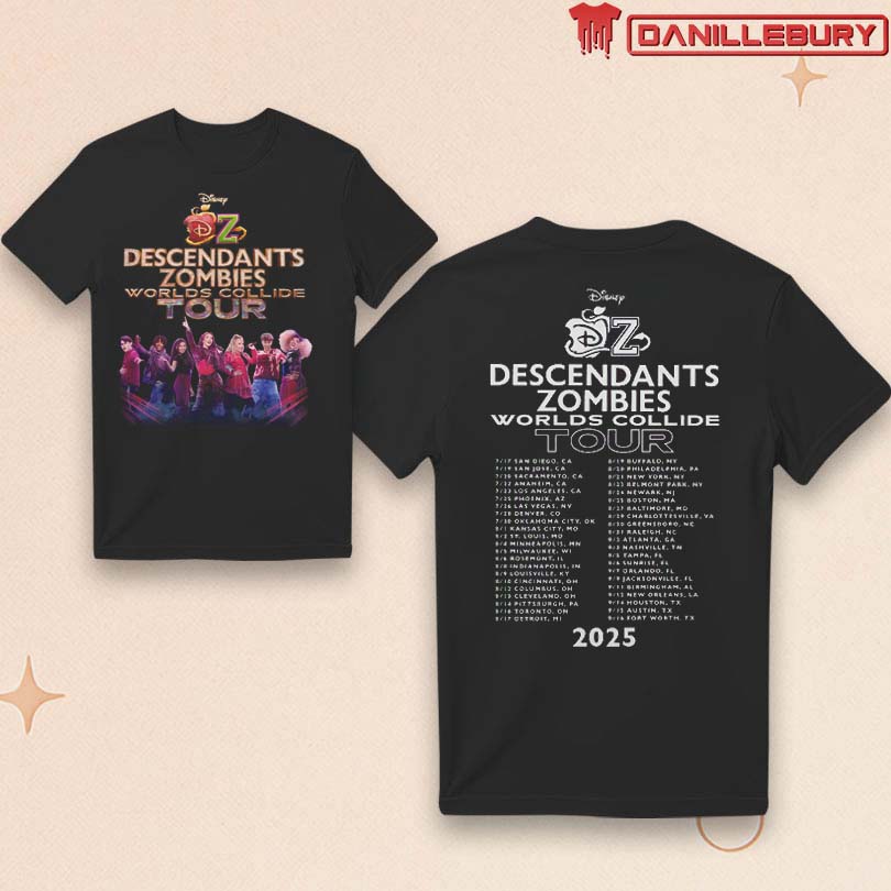 Descendants Zombies Worlds Collide Tour T-shirt