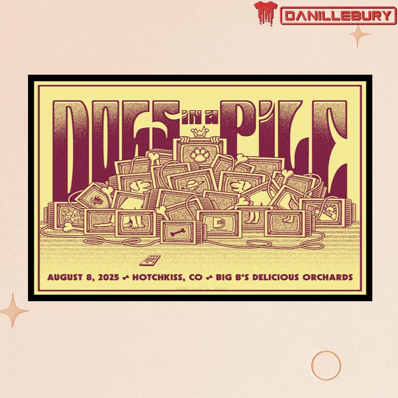Dogs In A Pile August 8 2025 Hotchkiss CO Show Poster