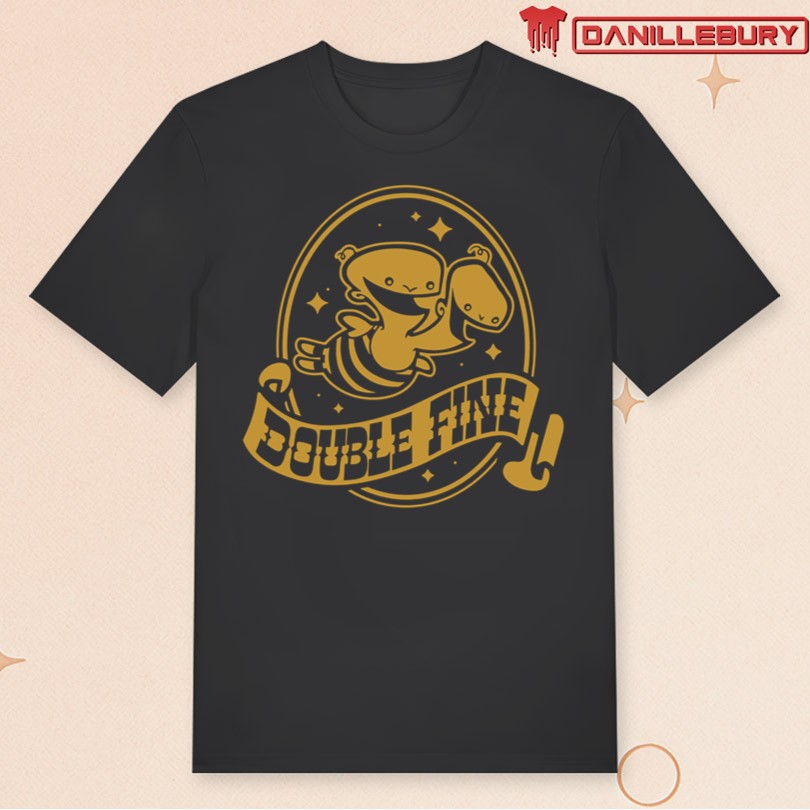 Double Fine Golden Two-Headed Baby T-Shirt