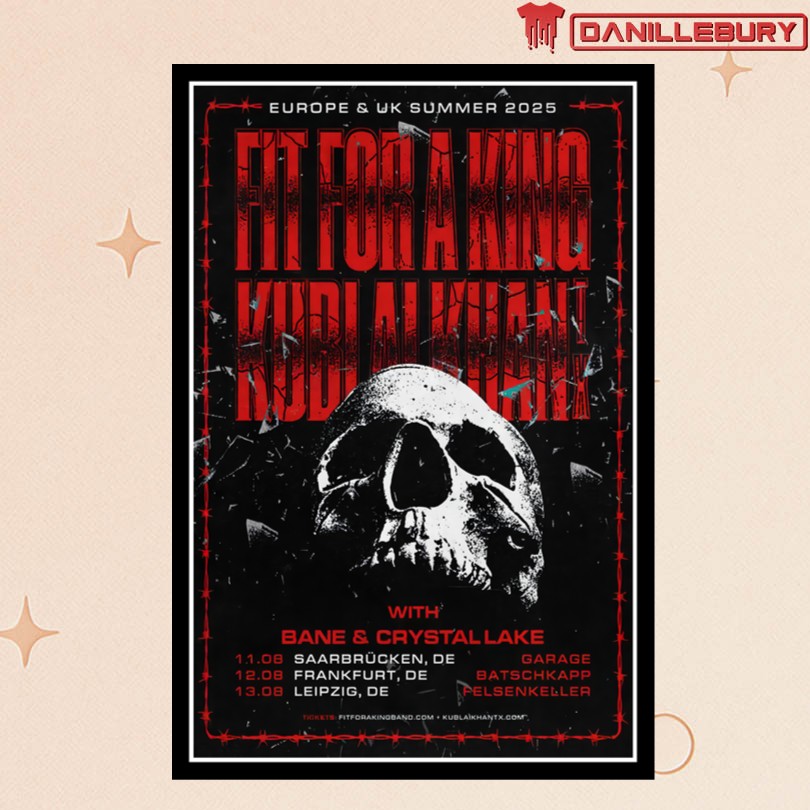 Fit For A King Europe & UK Summer 2025 Poster