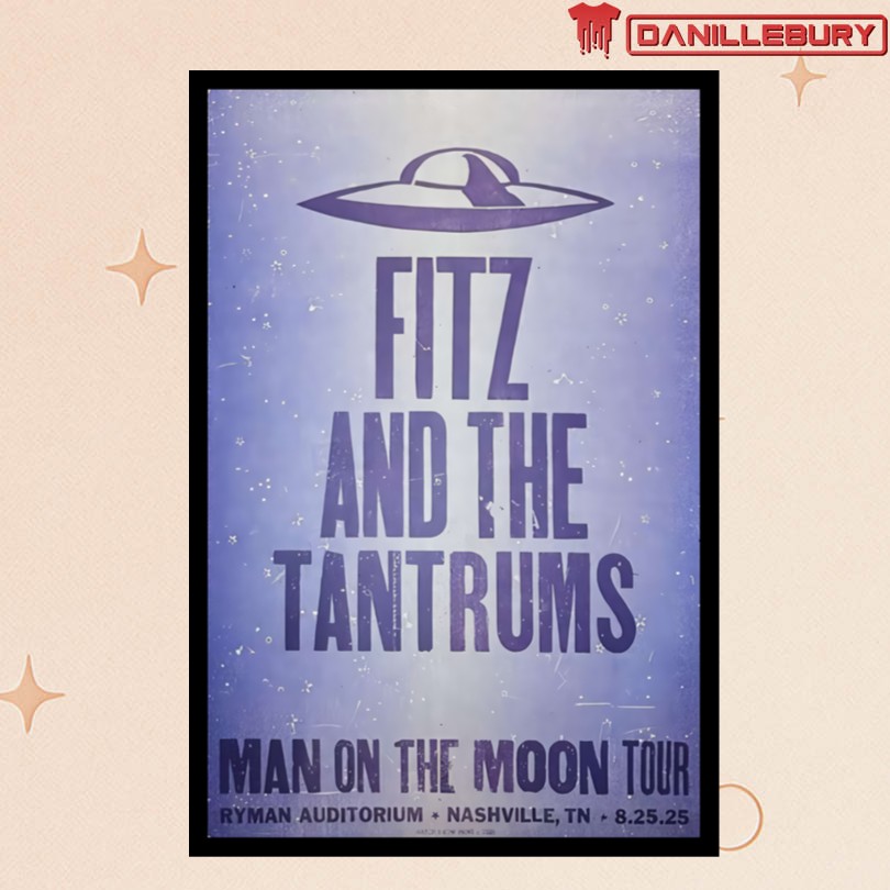 Fitz And The Tantrums Nashville, TN 08 25 25 Tour Poster