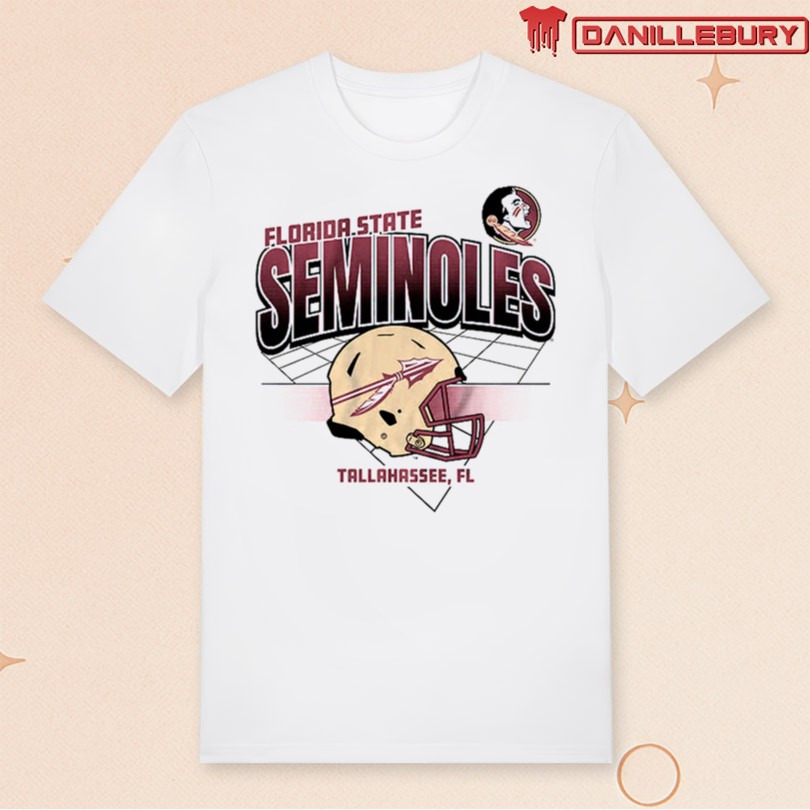 Florida State Seminoles Football Tallahassee FL Helmet Grid T-Shirt