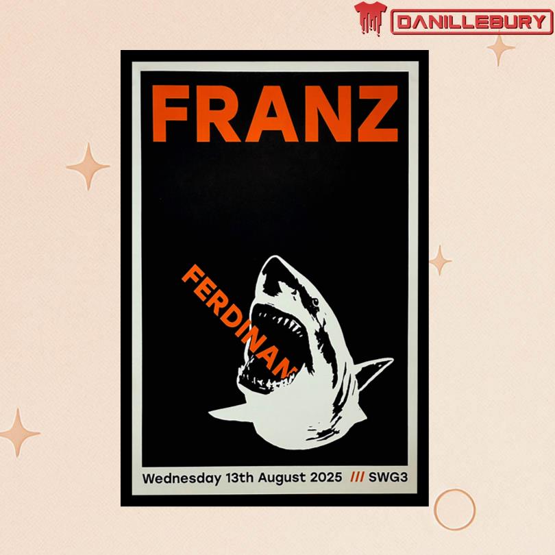 Franz Ferdinand August 13 2025 Galvanizers Yard SWG3 Glasgow UK Poster