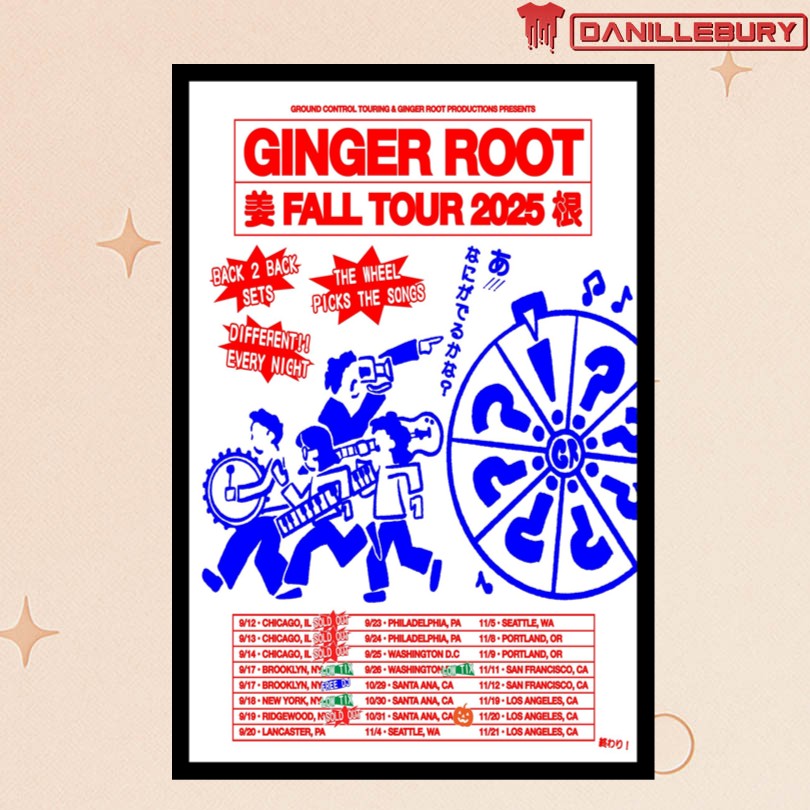 Ginger Root Fall Tour 2025 Poster