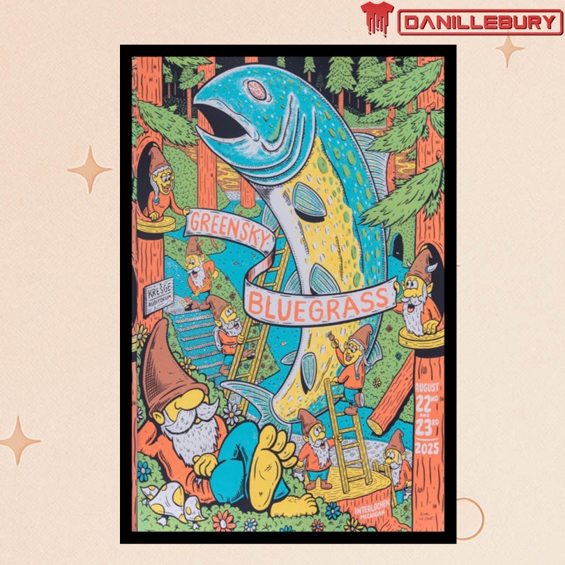 Greensky Bluegrass Aug 22-23 2025 Interlochen, MI Poster