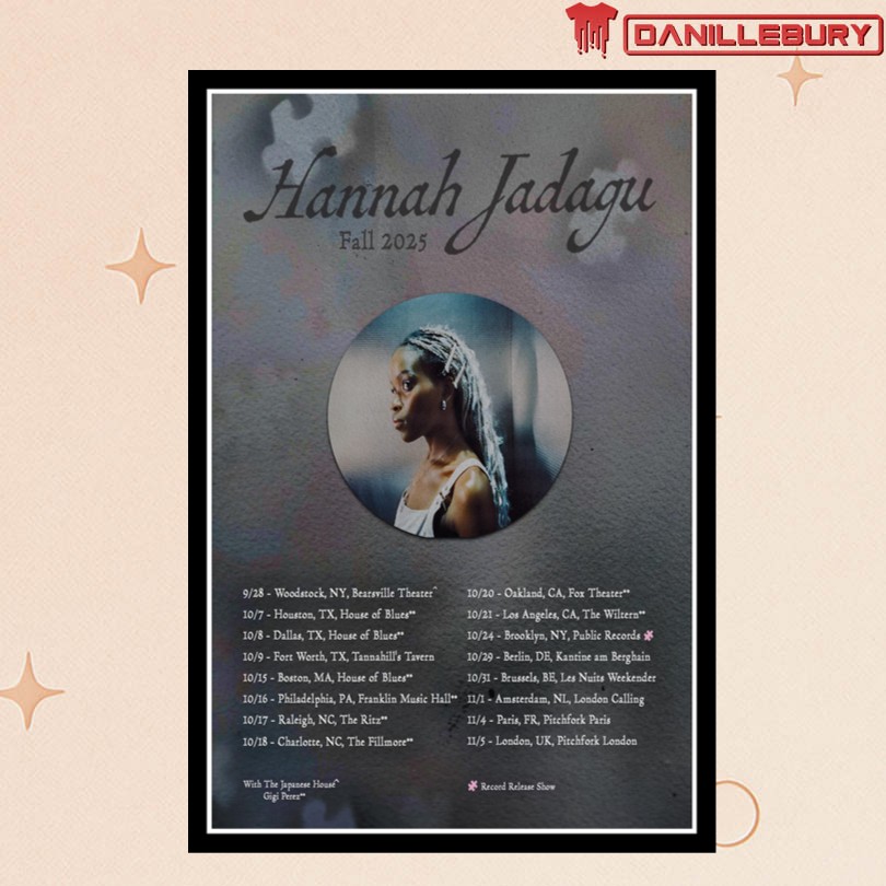 Hannah Jadagu Fall Tour 2025 Poster