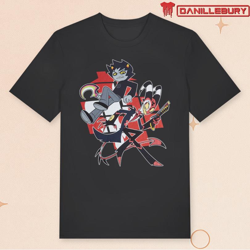 Helluva Boss x Homestuck T-Shirt Karkat & Blitz