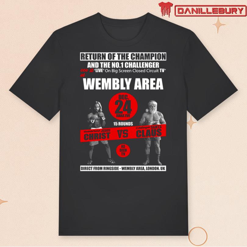 Jesus Christ Vs Santa Claus Funny Christmas Shirt