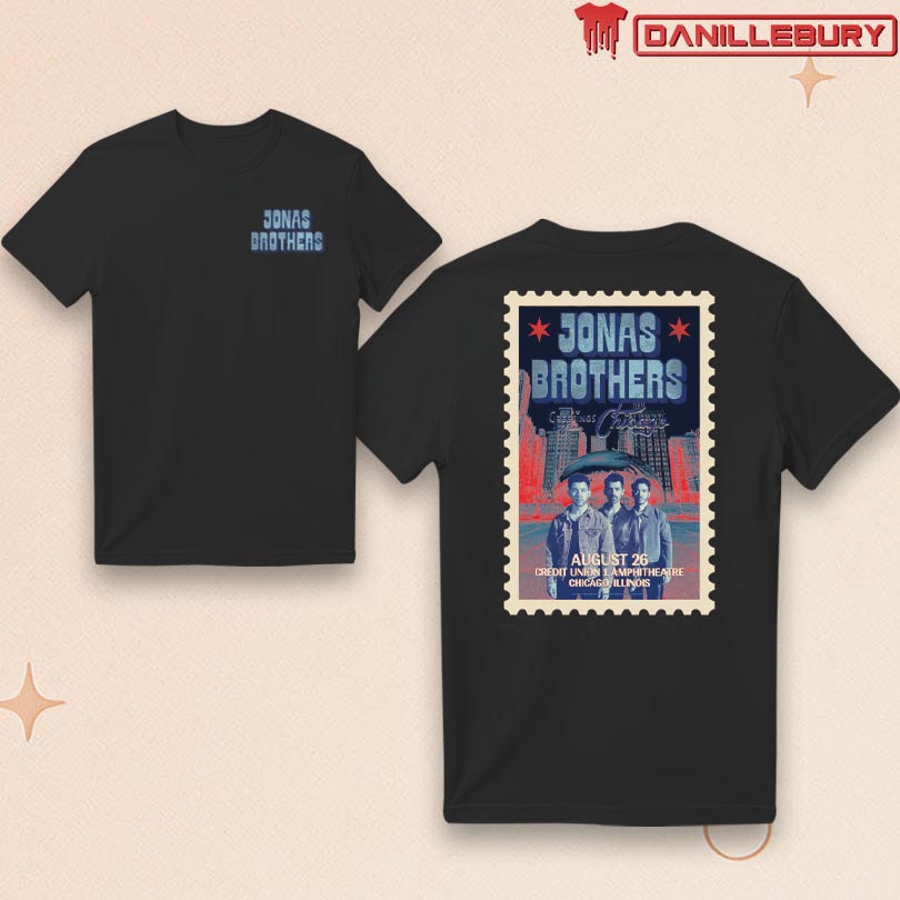 Jonas Brothers Aug 26 2025 Chicago IL Event Tee