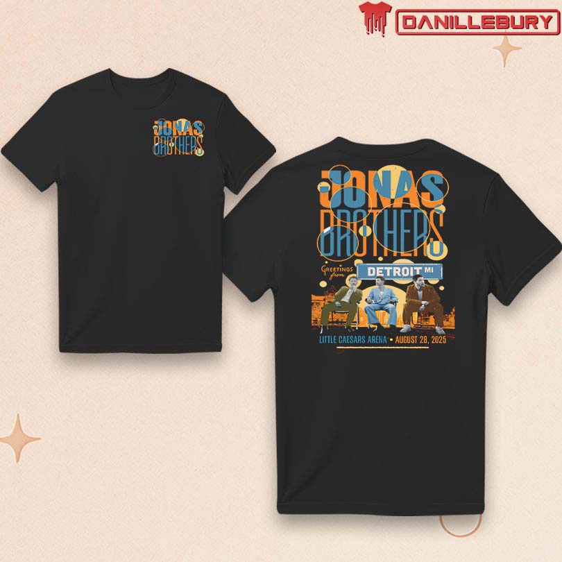 Jonas Brothers Aug 282025 In Detroit, MI Tour T Shirt