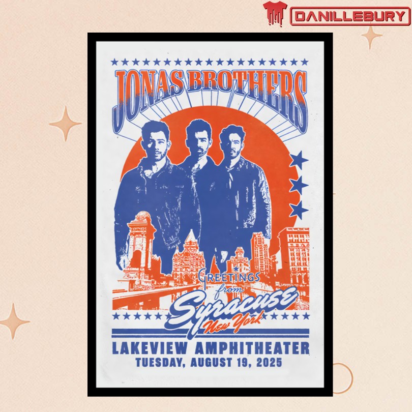 Jonas Brothers Syracuse, NY 08 19 2025 Event Poster
